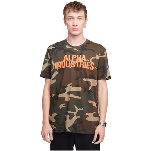T-shirts Alpha Industries Blurred
